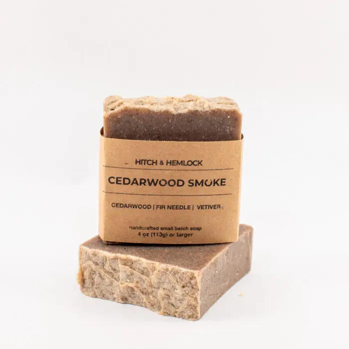 Cedarwood smoke fir needle vetiver soap
