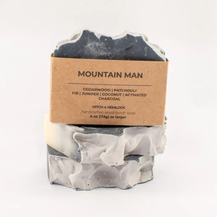 Mountain Man cedarwood patchouli cold processed soap