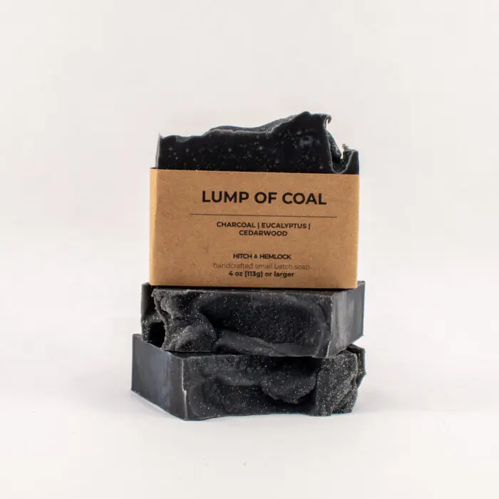 Lump of Coal Eucalyptus Cedarwood Charcoal soap